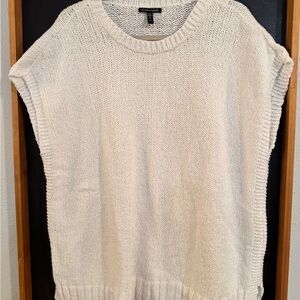 Eileen Fisher Women's White 100% Organic Cotton Sweater Medium